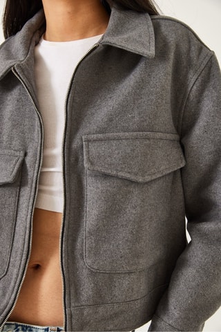 Veste en laine - Gris