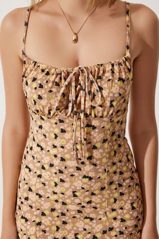 Robe fourreau - Beige