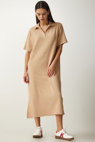 Robe droite - Beige