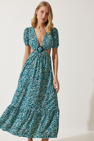 Robe midi - Vert