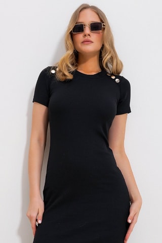 Robe fourreau - Noir