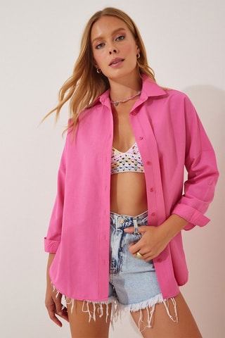 Chemisier oversize - Rose