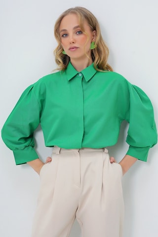 Chemisier regular - Vert