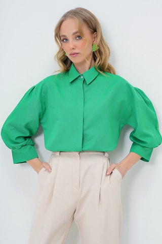 Chemisier regular - Vert