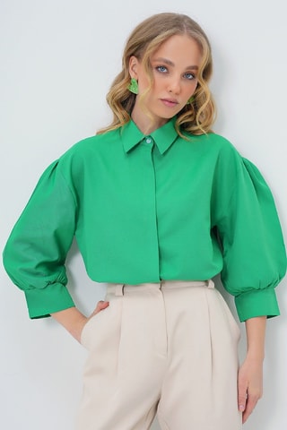 Chemisier regular - Vert