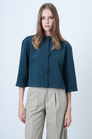 Chemisier - Bleu canard