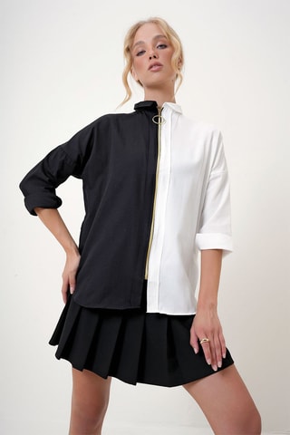Chemisier - Noir et blanc
