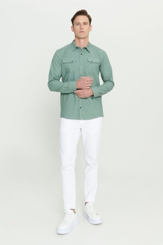 Chemise slim - Vert