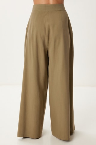 Gilet et pantalon wide legs - Kaki