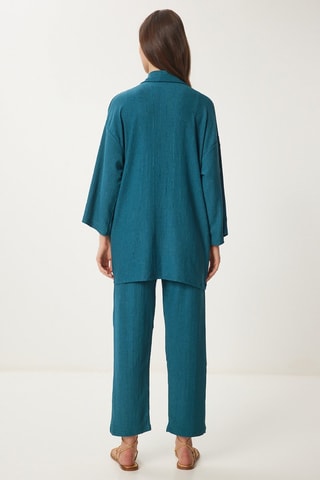 Kimono et pantalon - Vert émeraude