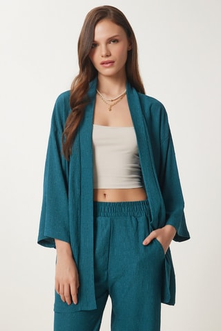 Kimono et pantalon - Vert émeraude