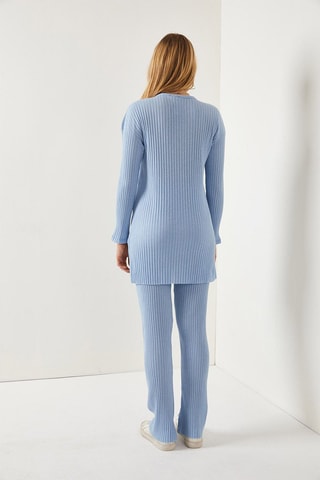 Tunique et pantalon palazzo - Bleu clair