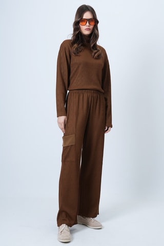 Pull et pantalon regular - Marron