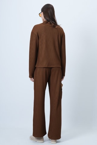 Pull et pantalon regular - Marron