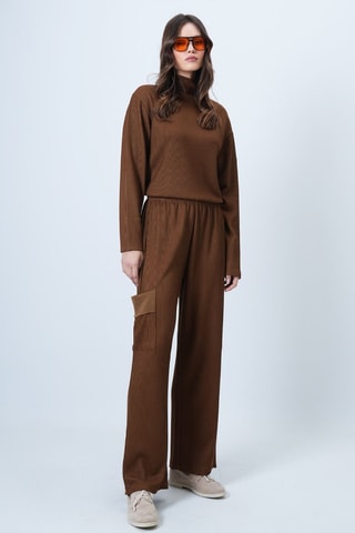 Pull et pantalon regular - Marron