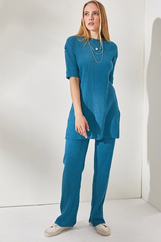 Tunique et pantalon regular - Indigo