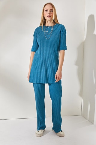 Tunique et pantalon regular - Indigo