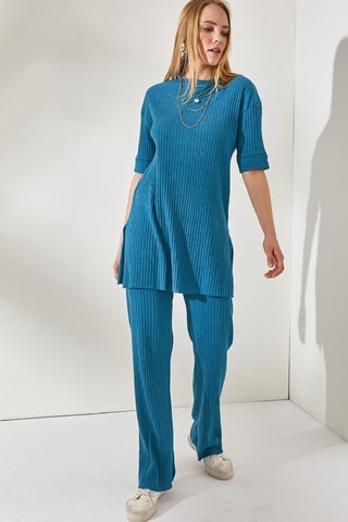 Tunique et pantalon regular - Indigo