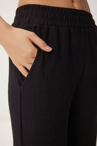 Kimono et pantalon - Noir