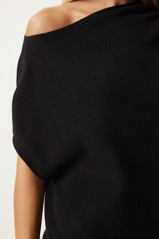 Top et jupe midi taille haute - Noir