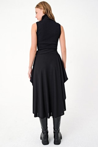 Jupe portefeuille - Noir