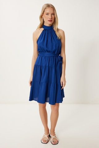 Robe patineuse - Bleu cobalt
