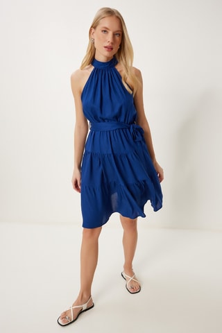 Robe patineuse - Bleu cobalt