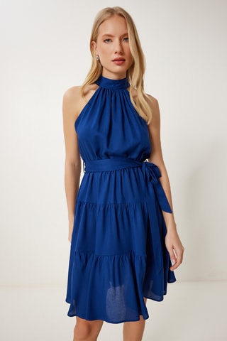 Robe patineuse - Bleu cobalt