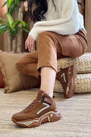 Baskets montantes - Marron