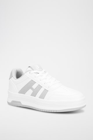 Baskets - Blanc et gris foncé