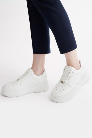Baskets plateformes - Blanc