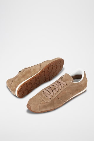 Baskets en nubuck - Marron clair
