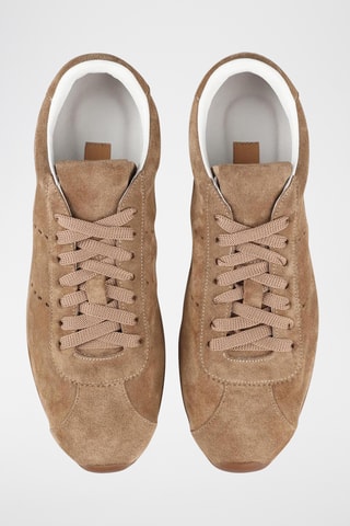 Baskets en nubuck - Marron clair