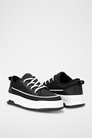Sneakers plateformes - Noir et blanc