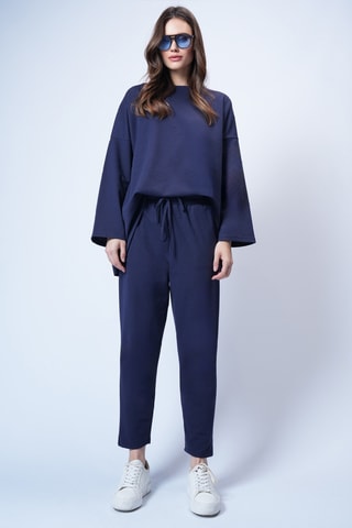 T-shirt oversize et pantalon - Bleu marine