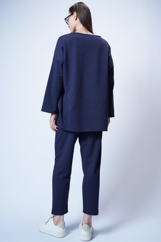 T-shirt oversize et pantalon - Bleu marine
