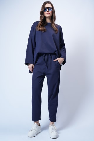 T-shirt oversize et pantalon - Bleu marine
