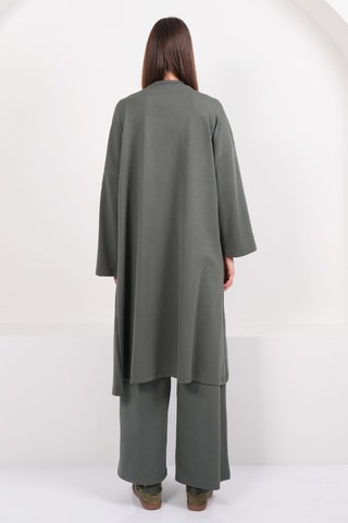 Kimono et pantalon palazzo - Kaki