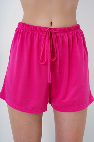 T-shirt et short - Blanc et fuchsia
