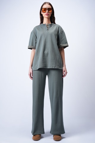 T-shirt et pantalon - Kaki