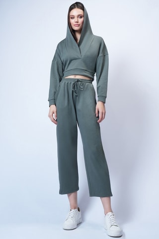 Sweat à capuche et pantalon - Kaki