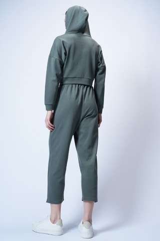 Sweat à capuche et pantalon - Kaki