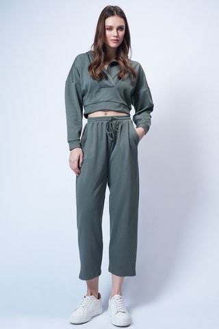 Sweat à capuche et pantalon - Kaki