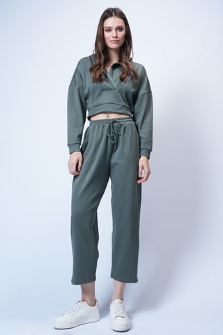 Sweat à capuche et pantalon - Kaki