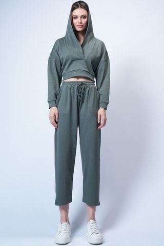 Sweat à capuche et pantalon - Kaki