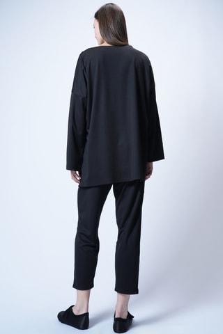 T-shirt oversize et pantalon - Noir