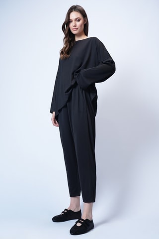 T-shirt oversize et pantalon - Noir