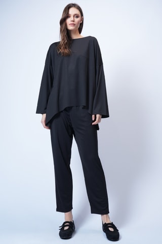 T-shirt oversize et pantalon - Noir