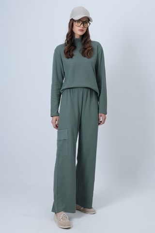 T-shirt et pantalon cargo - Kaki