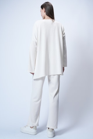 T-shirt oversize et pantalon - Ecru